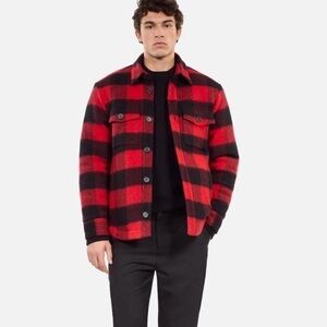 THE KOOPLES Overshirt Style Checked Wool Jacket